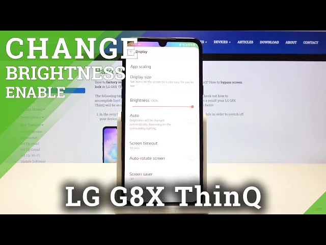 Video thumbnail for How to Turn On Auto-Brightness on LG G8X ThinQ – Screen Brightening