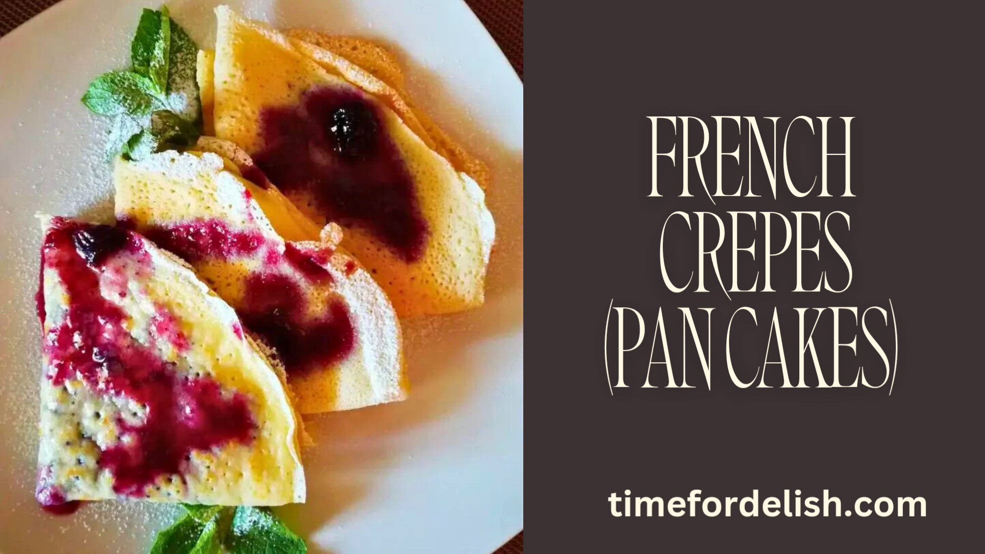 Video thumbnail for French crepes (Pancakes)