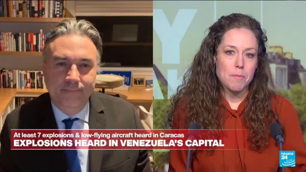 Video thumbnail for US launches military strikes on Venezuela after Trump's threats against Maduro