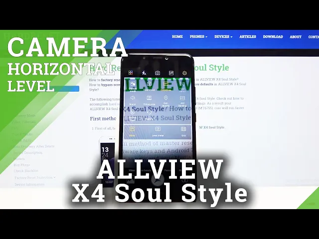 Video thumbnail for How to Use Camera Level in ALLVIEW X4 Soul Style – Horizontal Level Feature