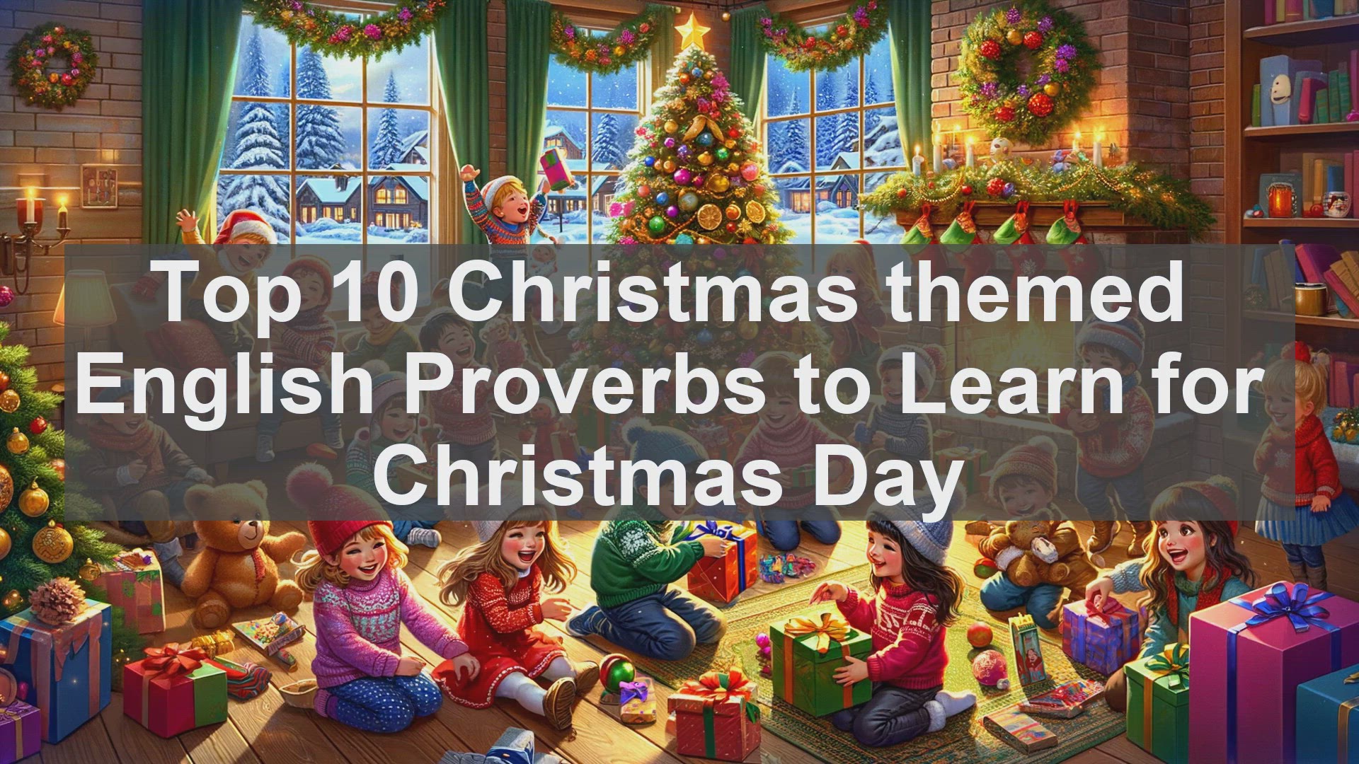'Video thumbnail for Top 10 Christmas themed English Proverbs to Learn for Christmas Day'