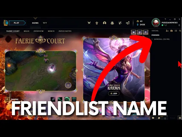 Video thumbnail for How to Rename Friend List in League of Legends - Change Friendlist Name
