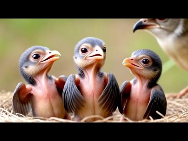 Video thumbnail for The cuckoo bird feed it food to babies cries  on nest After Hungry