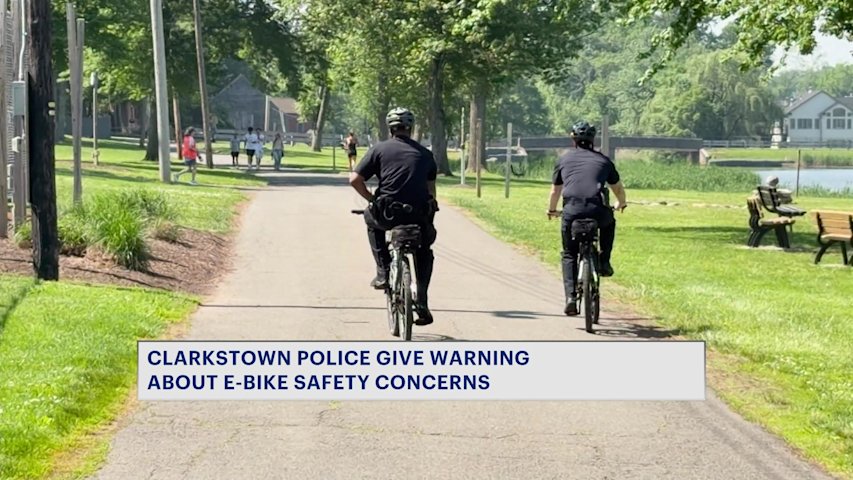 Video thumbnail for Clarkstown police warn the public about dangers of e-bikes