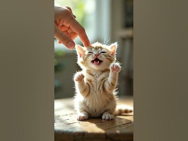 Video thumbnail for A gentle touch, A purring smile🐾🐾 #shorts #cute #viral
