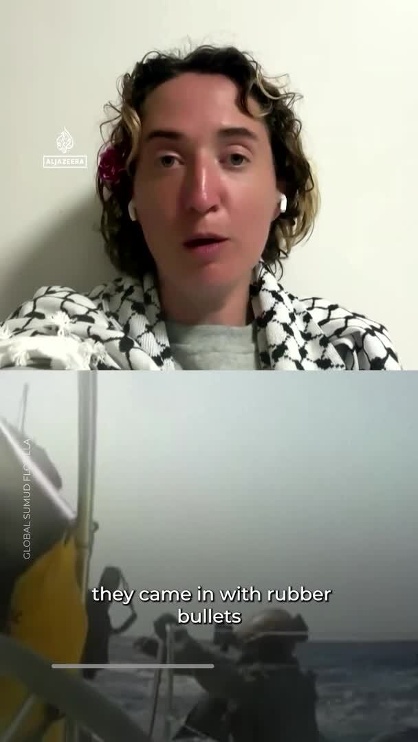 Video thumbnail for Caitriona Graham recounts violent treatment after Gaza flotilla raid