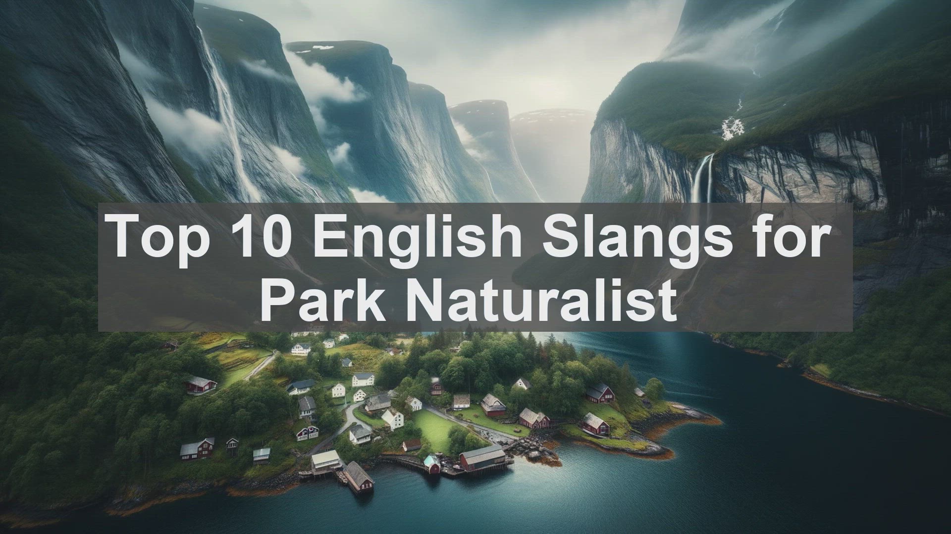 'Video thumbnail for Top 10 English Slangs for Park Naturalist'