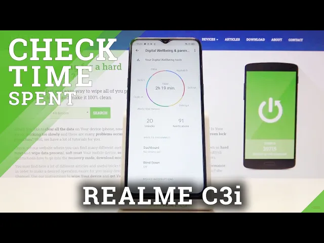 Video thumbnail for How to Check Total Screen Time on REALME C3i – Verify Display Time