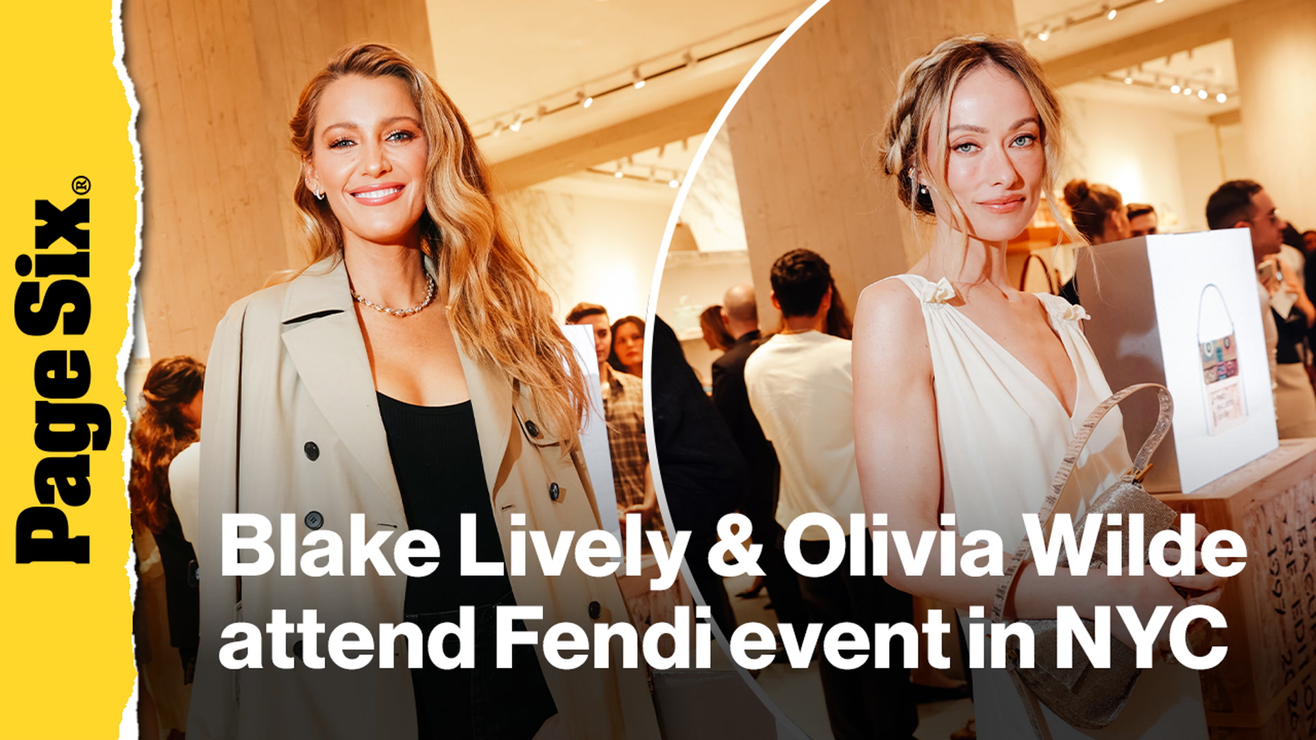 Video thumbnail for Blake Lively and Olivia Wilde attend Fendi event in NYC