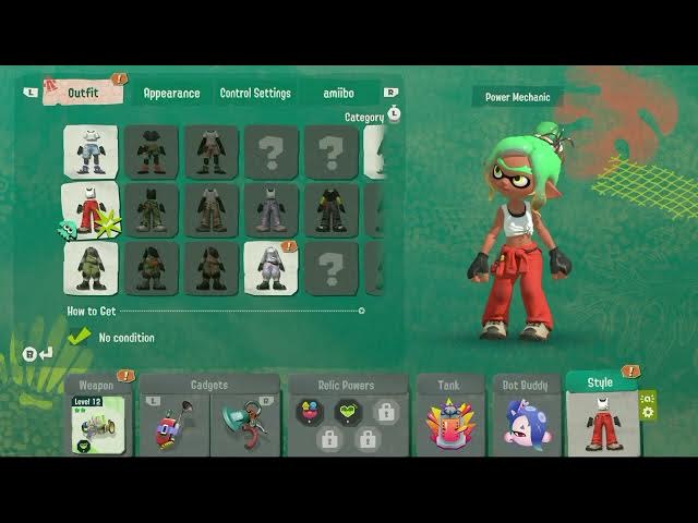 Video thumbnail for Splatoon Raiders - Hideout Ship: Sparkle Prism Outfit Change Loadout: Weapon and Relics
