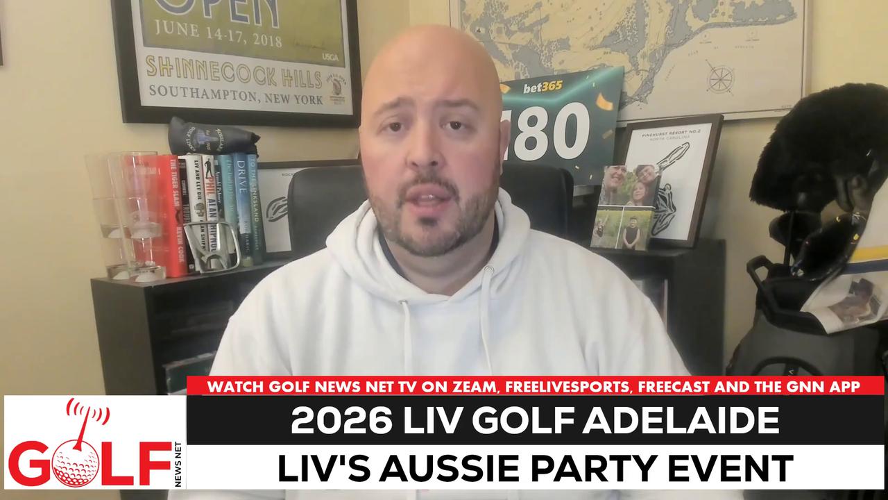 Video thumbnail for Aussie Elvis Smylie welcomed as hero at LIV Golf Adelaide