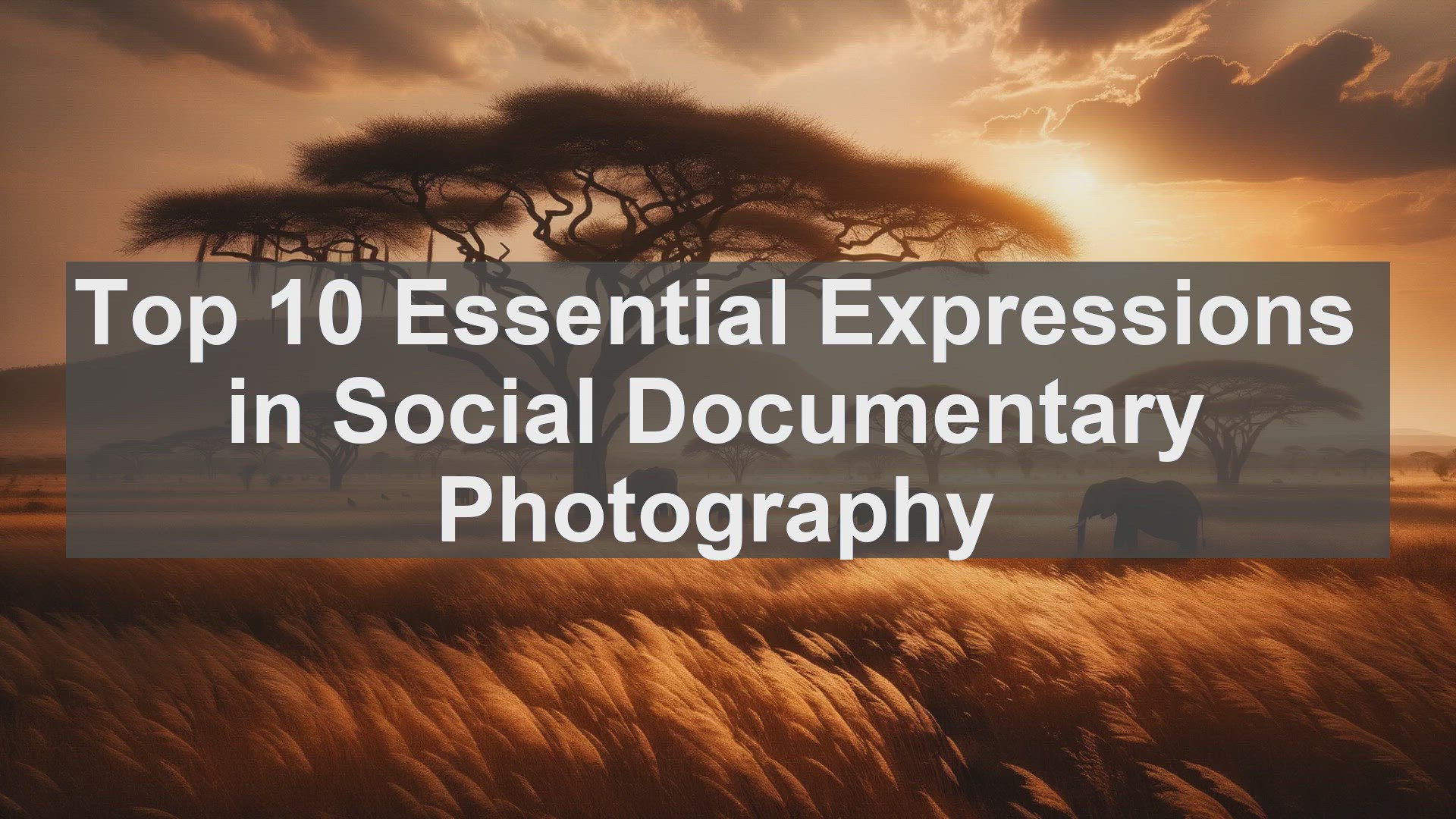 'Video thumbnail for Top 10 Essential Expressions in Social Documentary Photography'