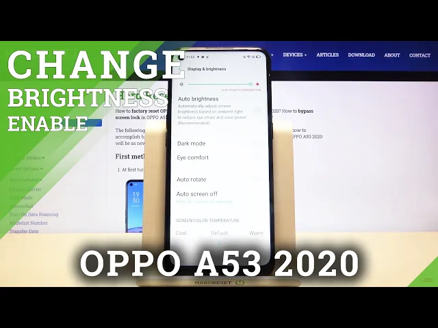 Video thumbnail for How to Manage Brightness Settings in OPPO A53 2020 - Auto-Brightness Feature