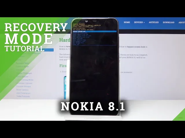 Video thumbnail for How to Enter Recovery Mode in NOKIA 8.1 - Quit Recovery Mode