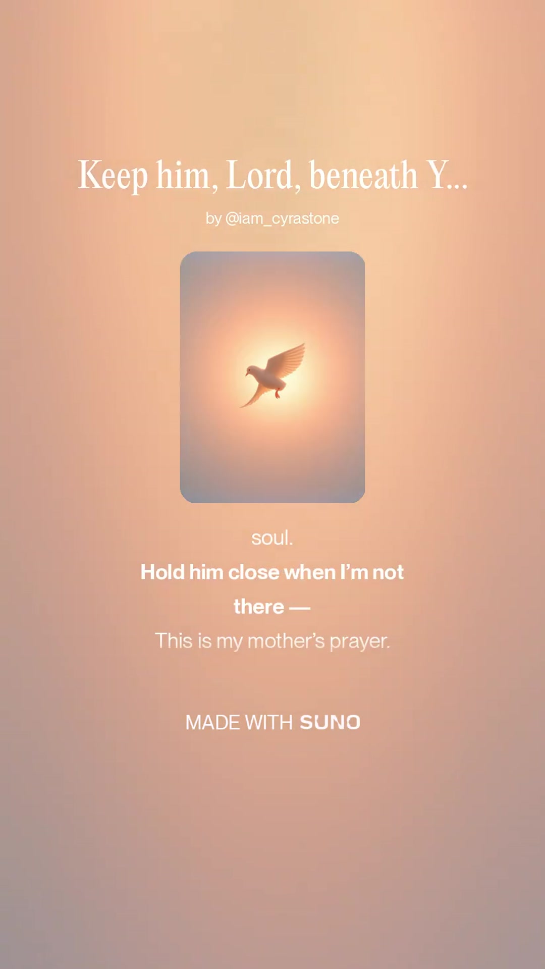 Video thumbnail for Keep him, Lord, beneath Your wings,