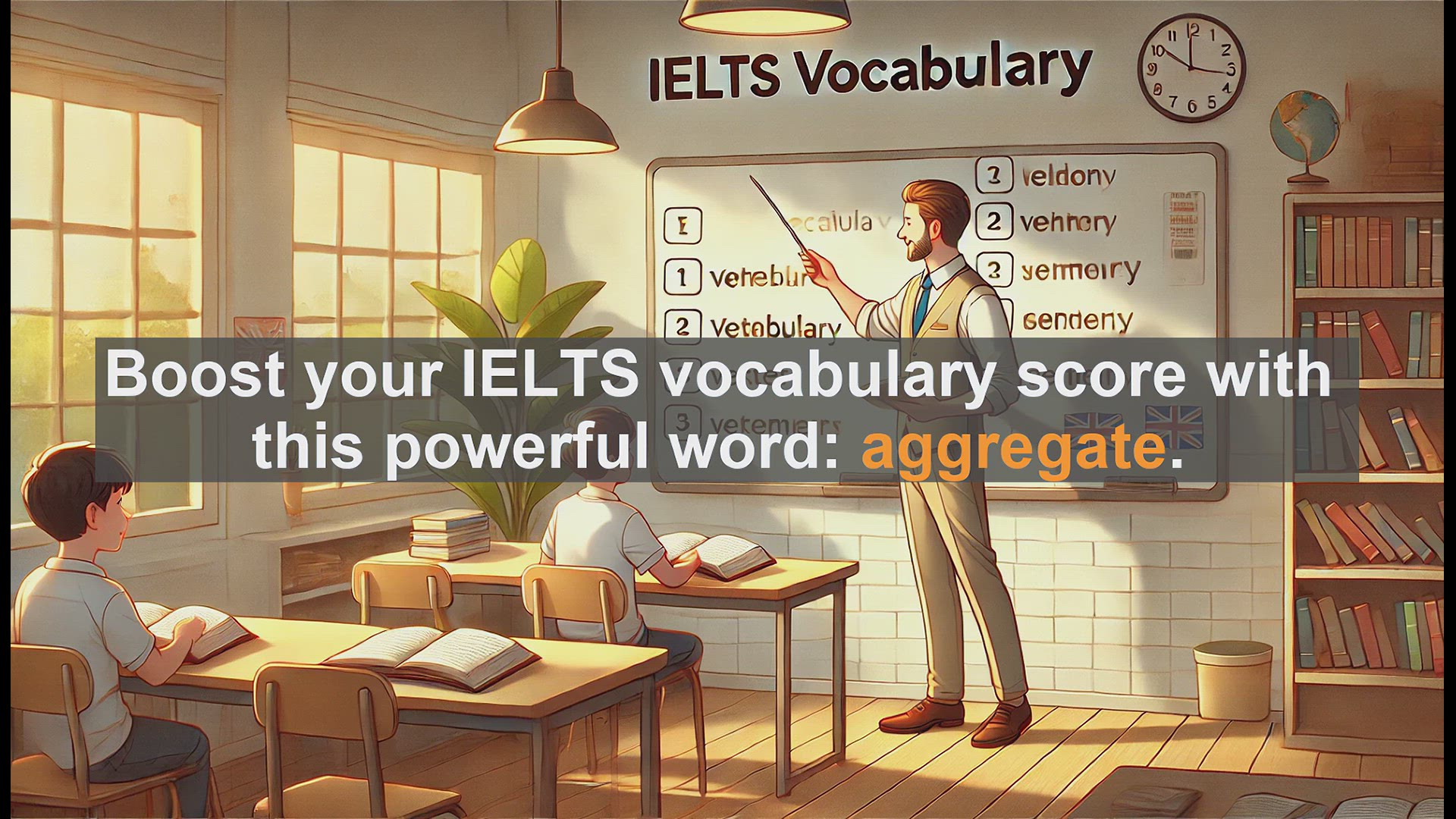 'Video thumbnail for 2500 Must Know IELTS 6.5 Vocabulary - Master 'Aggregate' for IELTS: Boost Your Vocabulary Score'
