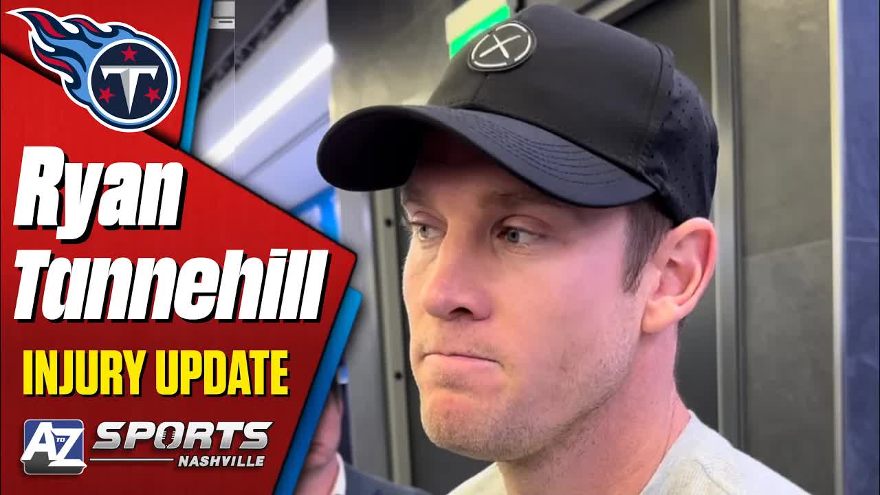 'Video thumbnail for Titans QB Ryan Tannehill gives update on his ankle injury'