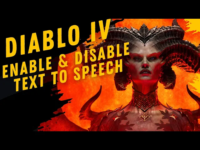 Video thumbnail for How To Enable & Disable Text To Speech In Diablo IV