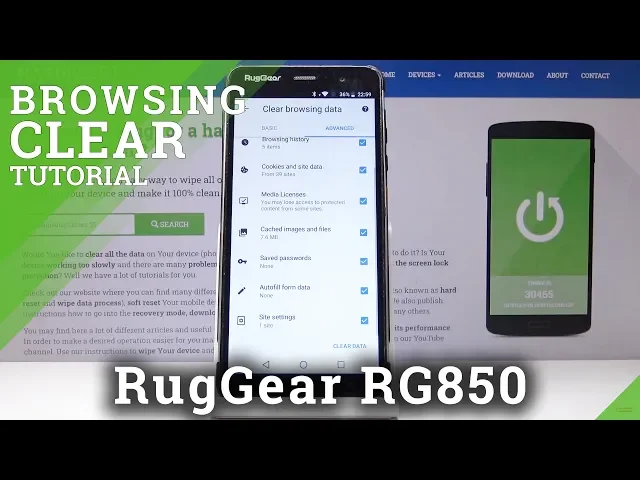 Video thumbnail for How to Clear Browsing Data in RUGGEAR RG850 – Erase Browser Storage