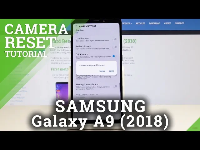 Video thumbnail for How to Reset Camera in Samsung Galaxy A9 2018 - Restore Original Camera Settings