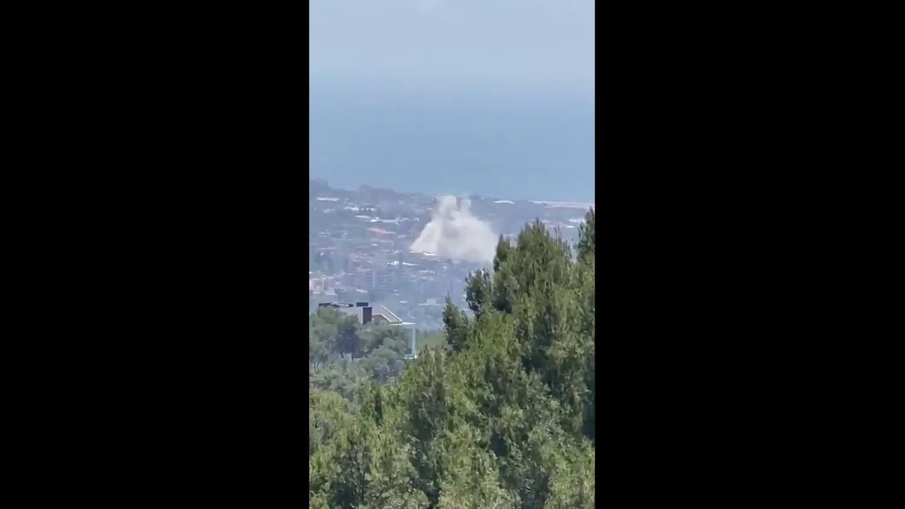 Video thumbnail for Lebanon: Israeli raid targets Choueifat in the southern suburbs.