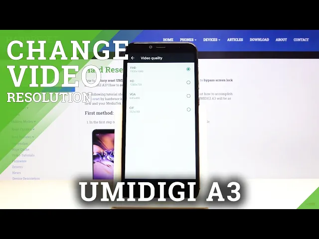Video thumbnail for How to Set Up Video Resolution in UMIDIGI A3 - Change Video Resolution