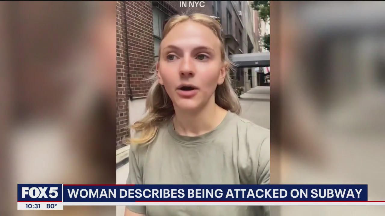 'Video thumbnail for Woman punched in the head on NYC subway platform'