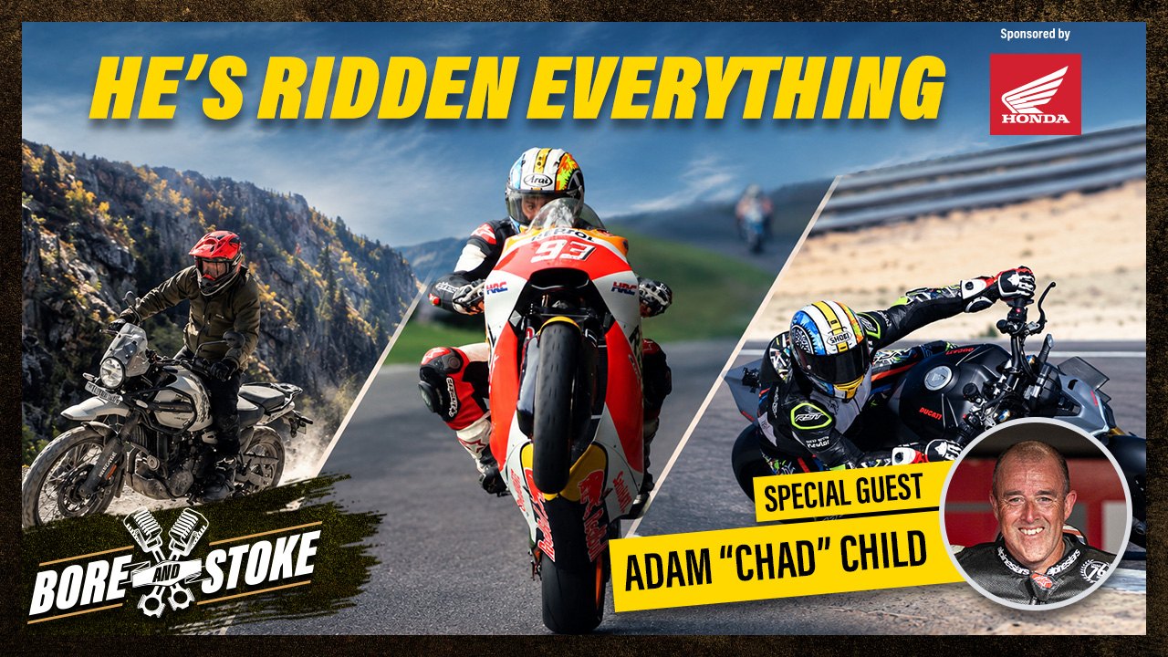 Video thumbnail for Bore and Stoke Ep 34: Adam Child on MotoGP Testing, TT Racing & Modern Moto-Tech