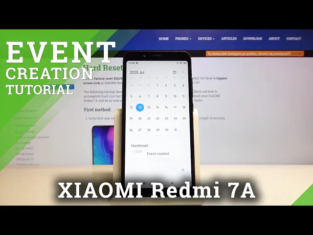 Video thumbnail for How to Add Event to Calendar in XIAOMI Redmi 7A – Save Important Days