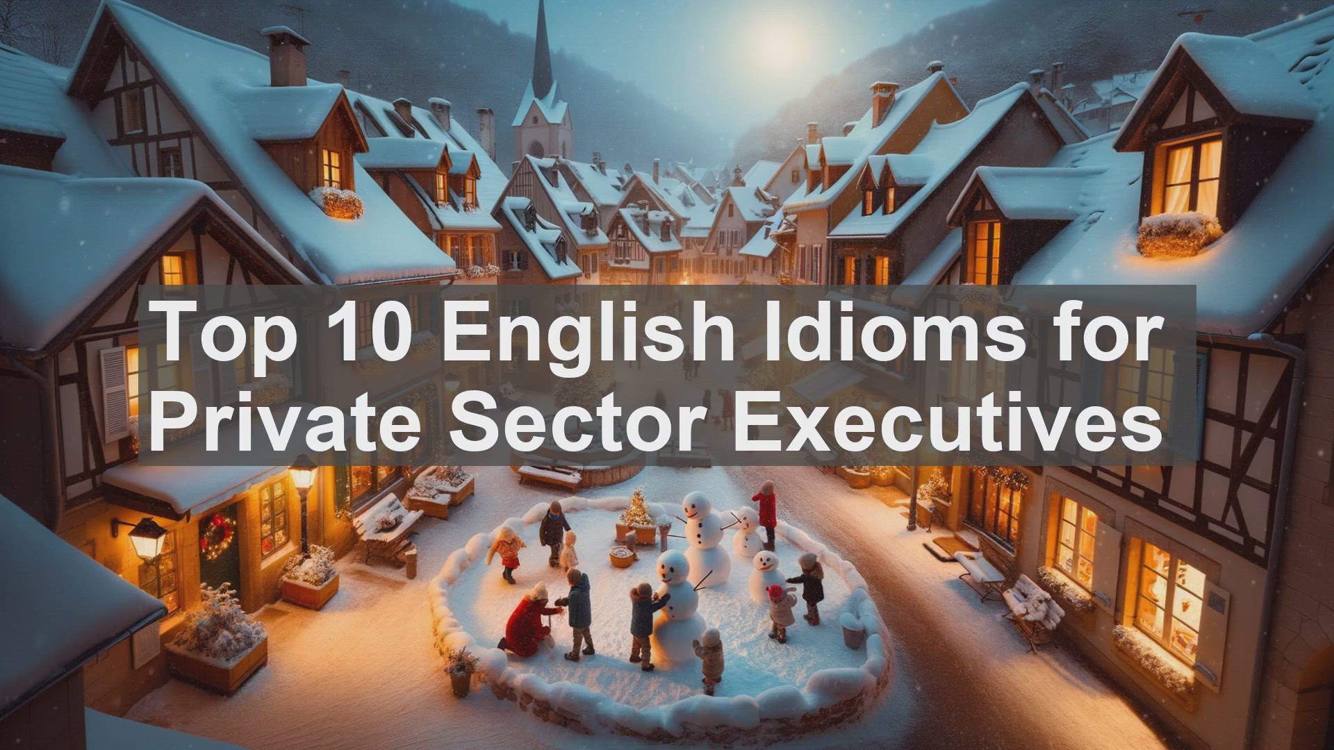 'Video thumbnail for Top 10 English Idioms for Private Sector Executives'