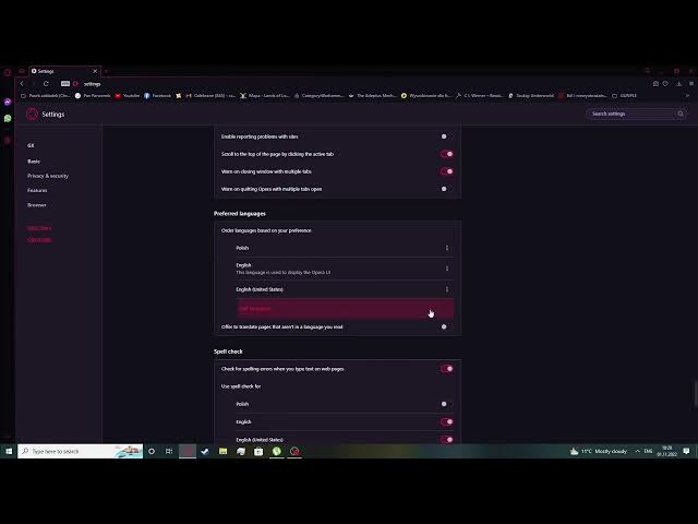 Video thumbnail for Opera GX - How To Change Language