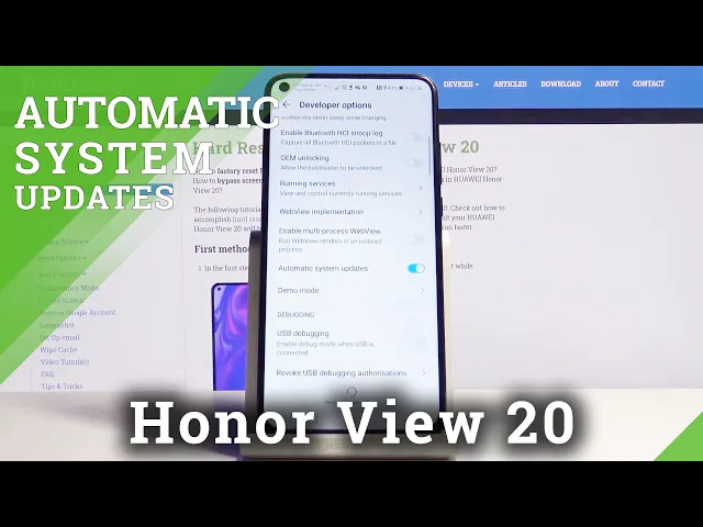 Video thumbnail for How to Enable Automatic System Updates on Honor View 20 – App Update