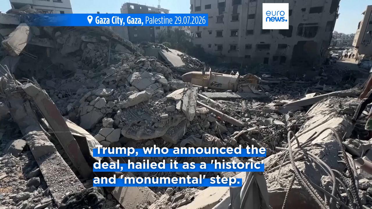 Video thumbnail for Hamas agrees to 'historic' disarmament deal that includes Israeli withdrawal from Gaza