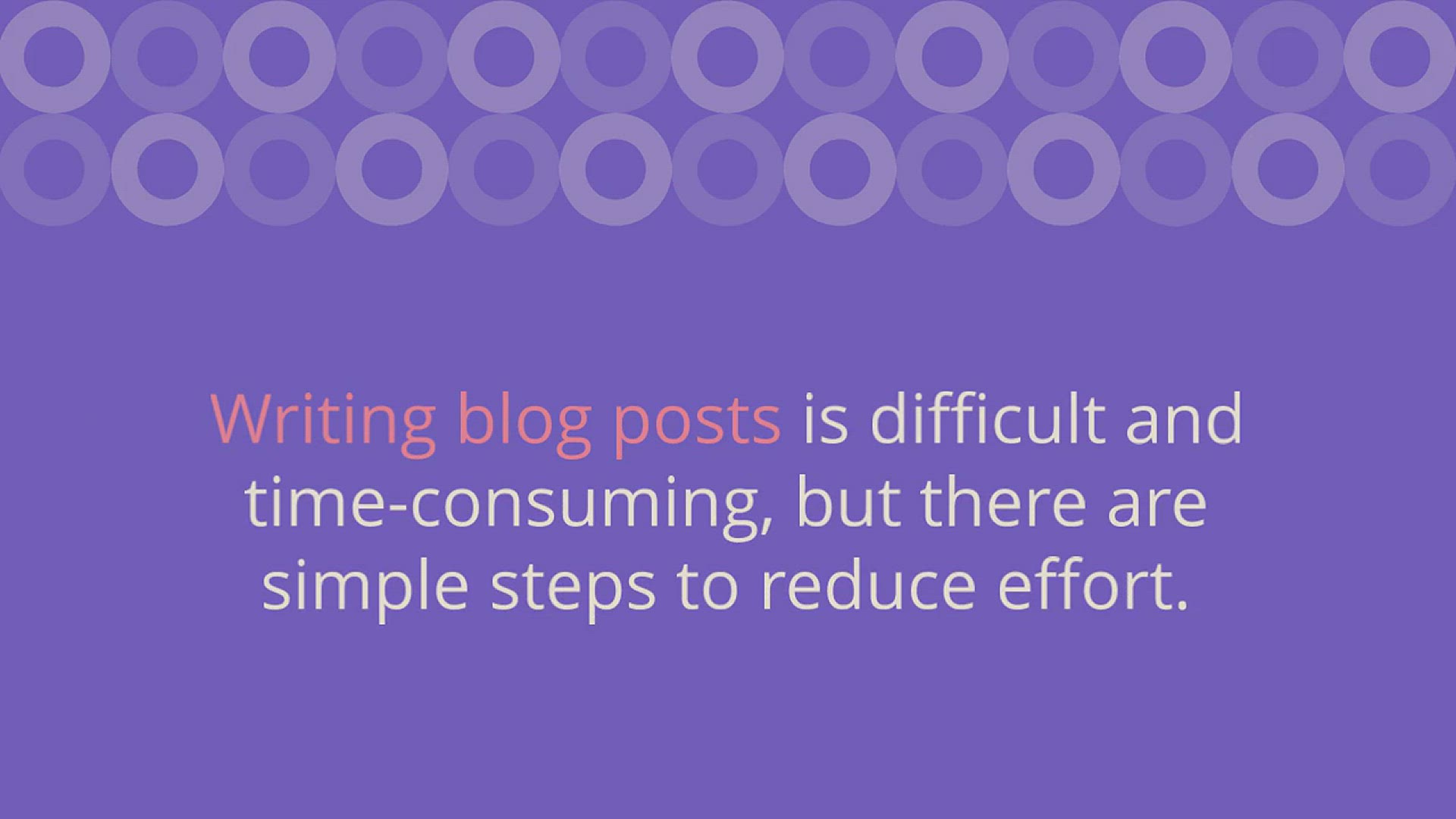 'Video thumbnail for How to Write a Great Blog Post'