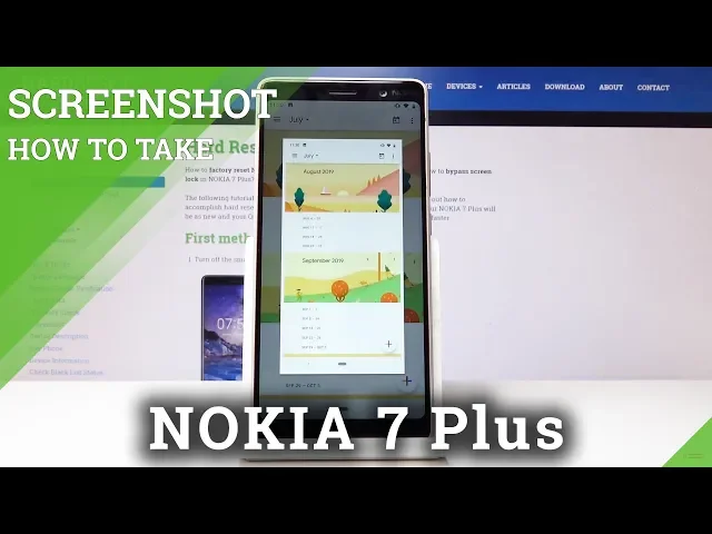 Video thumbnail for How to Take Screenshot in NOKIA 7 Plus - Save Display