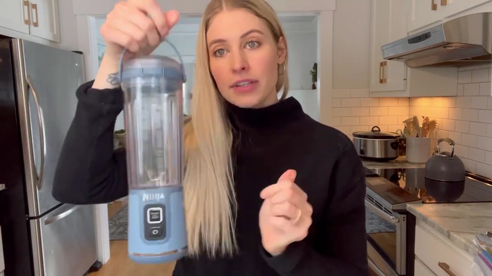 Video thumbnail for Testing out the Ninja Blast Portable Cordless Blender Let s make a smoothie (720P HD)