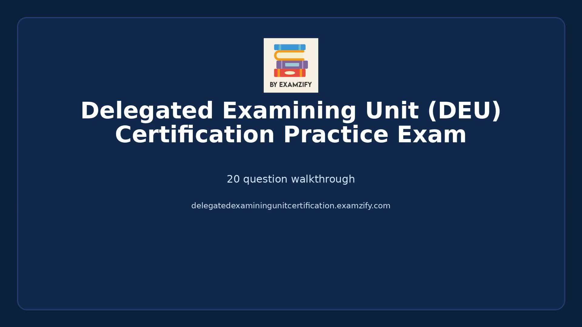 Video thumbnail for Delegated Examining Unit (DEU) Certification Practice Exam