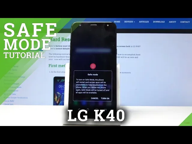 Video thumbnail for SAFE MODE LG K40 - How to Open & Exit Safe Mode