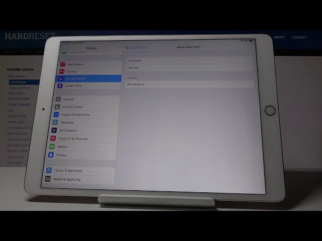 Video thumbnail for How to Enable Do Not Disturb Mode in iPad Pro 10.5 - Mute Sounds
