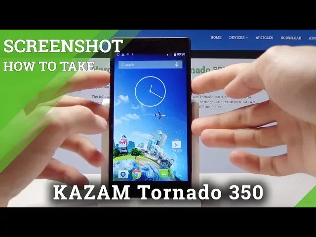 Video thumbnail for How to Capture Screen in KAZAM Tornado 350 - Take Screenshot