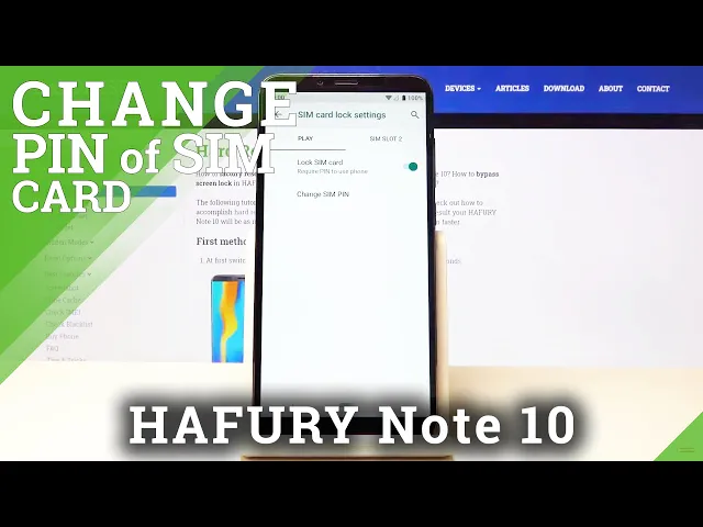 Video thumbnail for How to Change SIM PIN to HAFURY Note 10 – Set SIM PIN