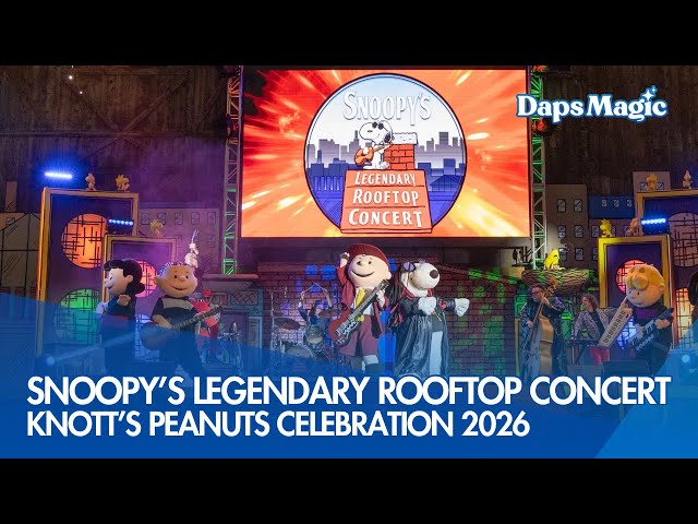 Video thumbnail for Snoopy’s Legendary Rooftop Concert | Knott's PEANUTS Celebration 2026 4K