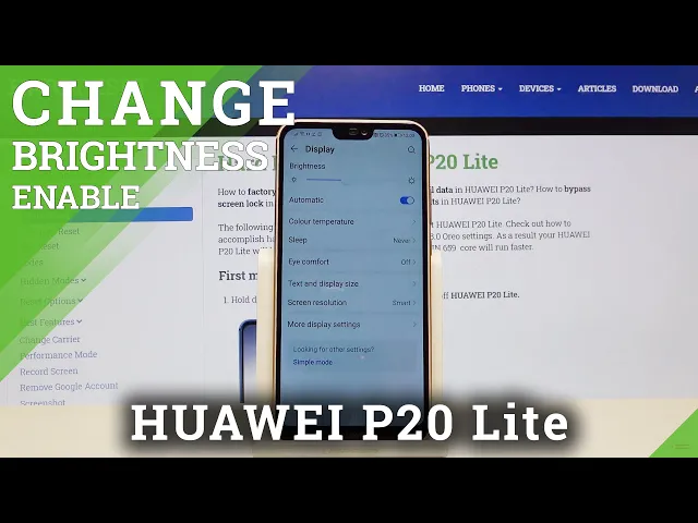 Video thumbnail for How to Activate Auto Brightness in HUAWEI P20 Lite – Automatic Screen Brightening