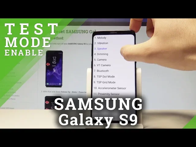 Video thumbnail for How to Enter Hardware Test Mode in SAMSUNG Galaxy S9 - Test Codes |HardReset.Info