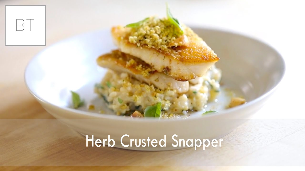 'Video thumbnail for Herb Crusted Snapper'