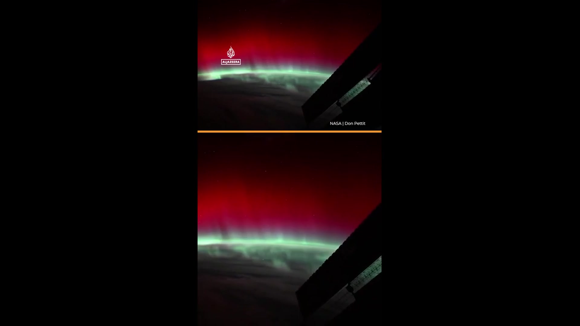 'Video thumbnail for Astronaut captures rare red aurora from International Space Station'