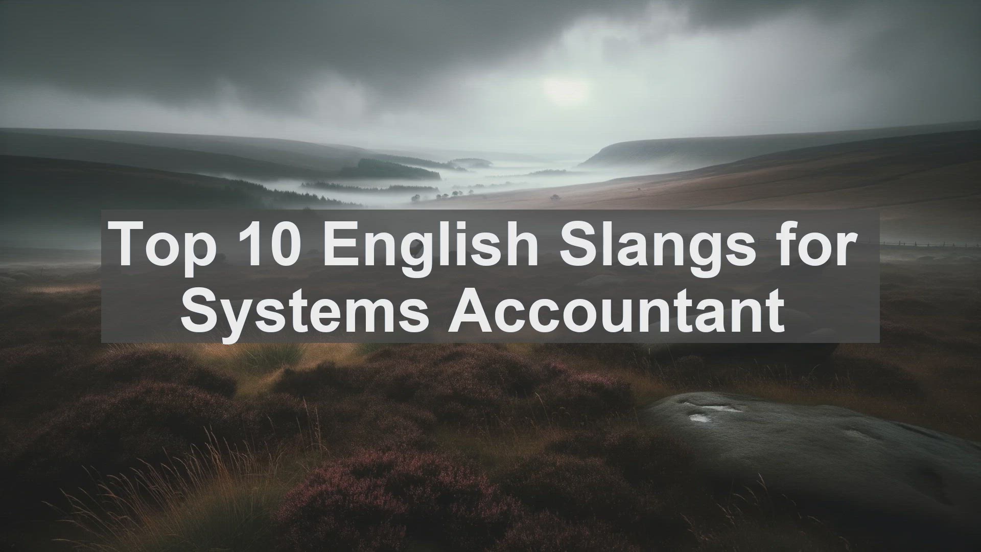 'Video thumbnail for Top 10 English Slangs for Systems Accountant'