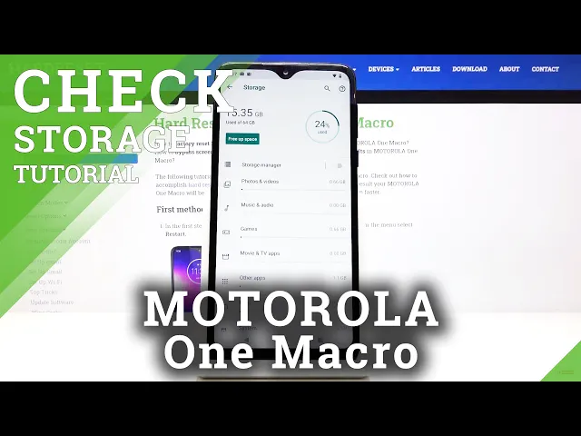 Video thumbnail for How to Check Storage in MOTOROLA One Macro – Storage Information
