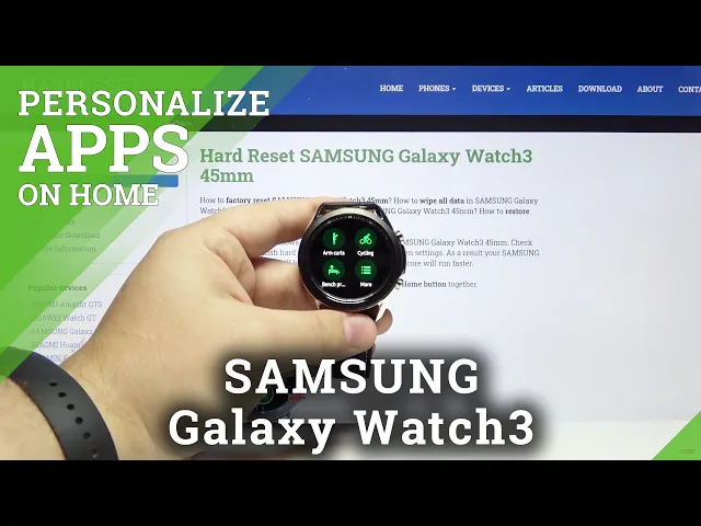 Video thumbnail for How to Edit Widgets on SAMSUNG Galaxy Watch3 45 mm – Customize Apps