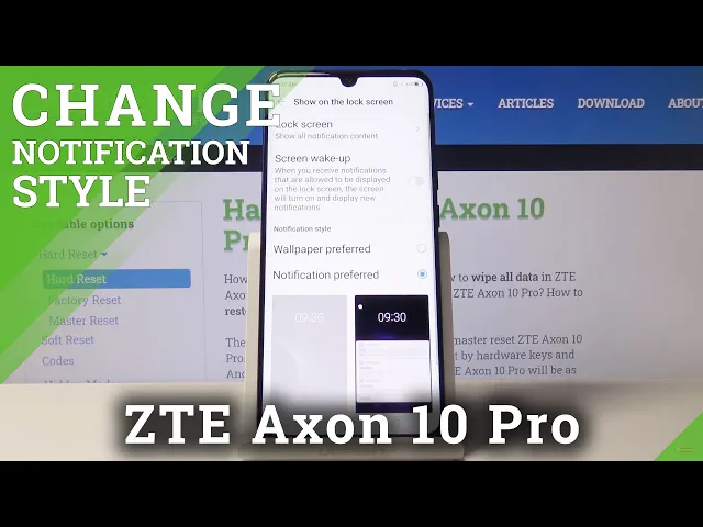 Video thumbnail for How to Enter Notification Settings in ZTE Axon 10 Pro – Lock Screen Alerts